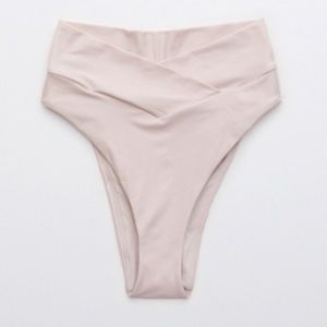 Aerie Crossover High Cut Cheeky Bikini Bottom